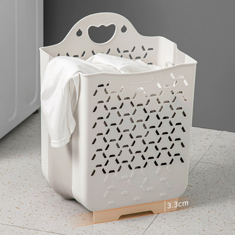 Fürdőszoba Falra szerelhető összecsukható koszos kosár nagy kapacitású piszkos ruhák tároló mosodai kosár Fürdőszoba tárolási kiegészítők