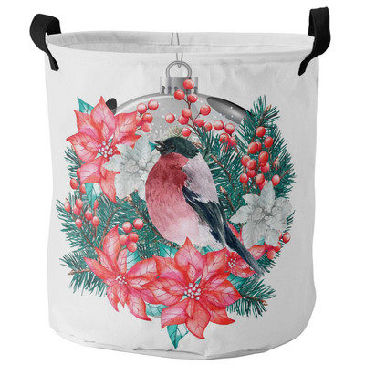 Tavaszi cseresznyevirág kolibri piszkos szennyes kosár Összehajtható otthoni szervező kosár ruházat gyerek játék tároló kosár