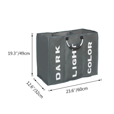 Coș de rufe rezistent la apă Coș pentru haine murdare Coș pliabil pentru depozitare articole diverse Coș de depozitare cu mânere
