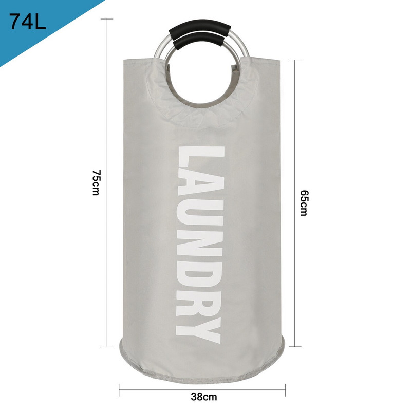 GoMaihe Nagy összecsukható szennyes kosár Piszkos ruhatáska tároló Kosár játékokhoz kosár fogantyúval szennyes vödör Tárolókosár