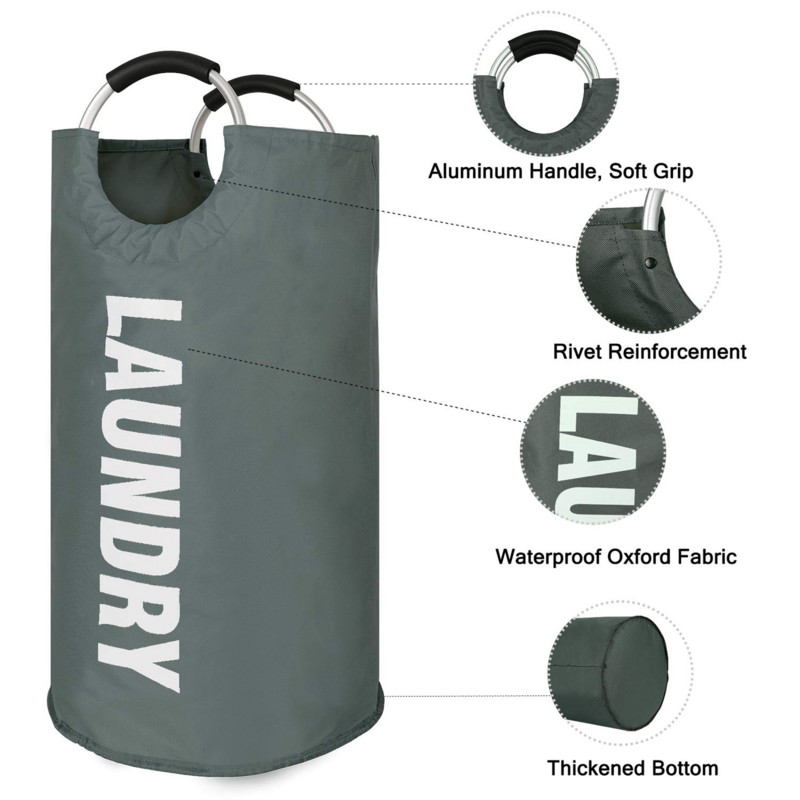 GoMaihe Nagy összecsukható szennyes kosár Piszkos ruhatáska tároló Kosár játékokhoz kosár fogantyúval szennyes vödör Tárolókosár