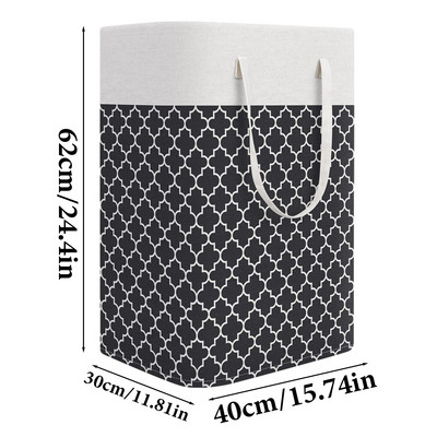 1 buc Coș de rufe pliabil Coș rotund de depozitare Coș mare Coș de jucărie pentru haine cu mâner Organizator găleată de mare capacitate