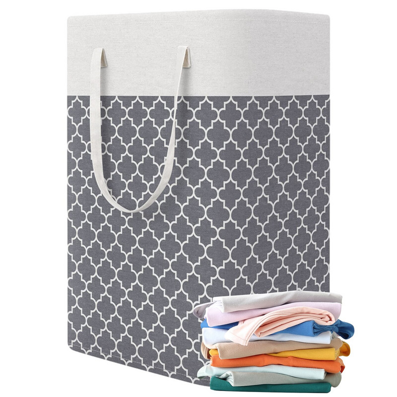 1 buc Coș de rufe pliabil Coș rotund de depozitare Coș mare Coș de jucărie pentru haine cu mâner Organizator găleată de mare capacitate