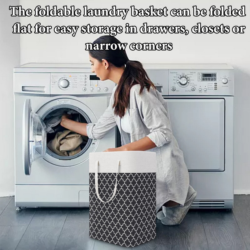 1 buc Coș de rufe pliabil Coș rotund de depozitare Coș mare Coș de jucărie pentru haine cu mâner Organizator găleată de mare capacitate