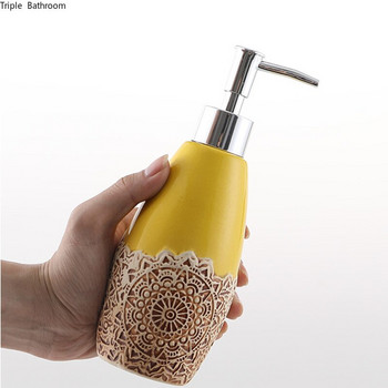 1 τεμ 320ml Ceramics Soap Dispenser European Style Bottles Dispenser Σαμπουάν Wristband Hand Dispenser Αξεσουάρ μπάνιου