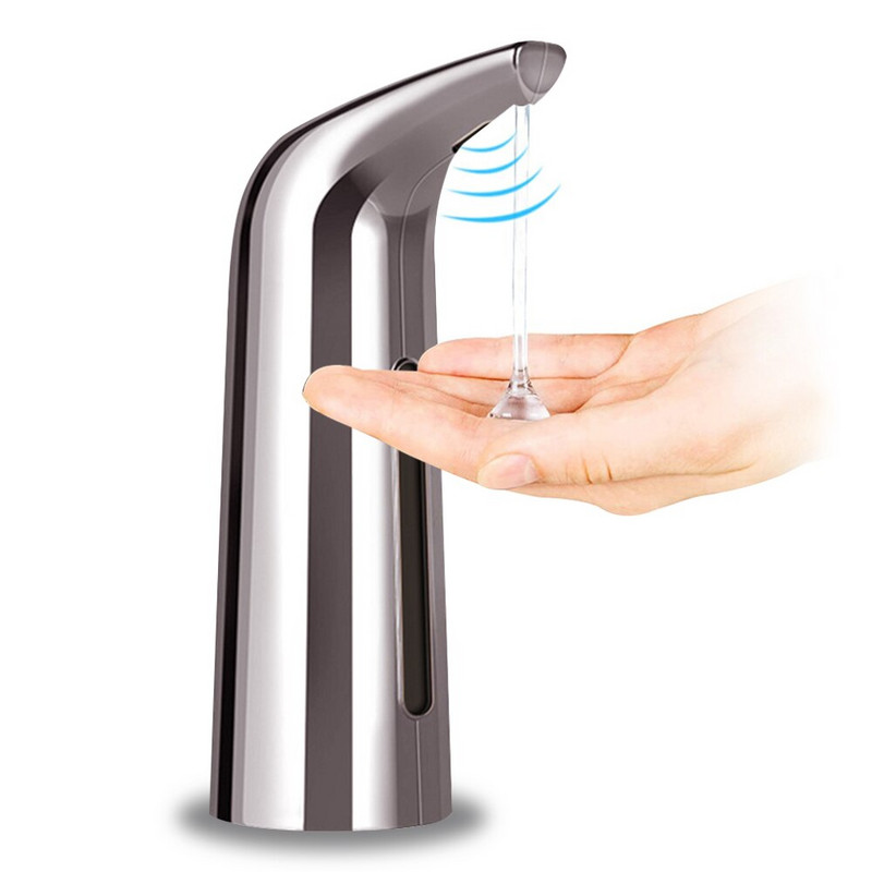 Dozator automat de săpun de 400 ml, cu infraroșu, fără atingere, cu senzor inteligent, dezinfectant pentru mâini, șampon de inducție