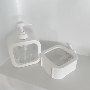 Дозатор за сапун с голям капацитет 500 мл Бутилиран за пътуване душ гел шампоан Тип преса Празен контейнер за бутилка за сапун