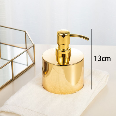 Arany rozsdamentes acél szappanadagoló Nordic Modern Scrub ezüstözött Emtey Bottler sampon fürdőszoba dekorációs kiegészítők