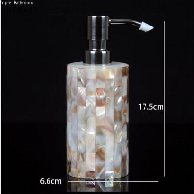 Nordic Style Shell mintás gyanta kézi habszappan adagoló sampon flakon fürdőszobai kiegészítők lotionpalack lakberendezés