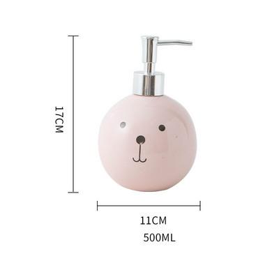 500 ml aranyos állatmintás kerámia emulziós üvegek Latex palackok folyékony szappan adagolók WC fürdőszobai szett lakberendezés