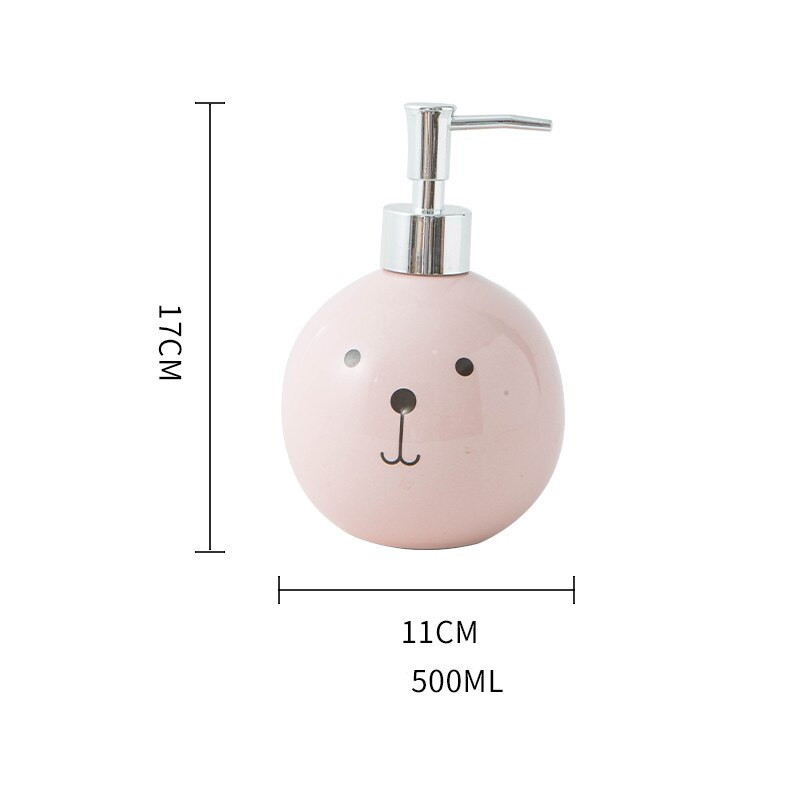 500 ml aranyos állatmintás kerámia emulziós üvegek Latex palackok folyékony szappan adagolók WC fürdőszobai szett lakberendezés