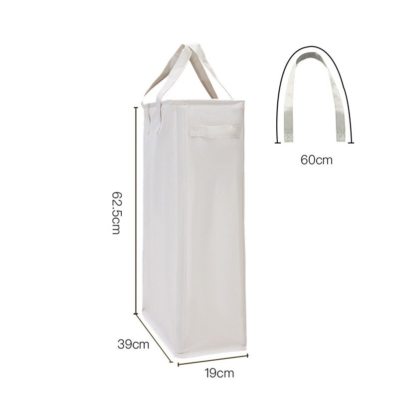 Skalbinių laikiklis su rankena ir ratukais Plonas plonas sulankstomas nešvarių drabužių krepšelis Nešiojami laikymo laikikliai, skirti kampiniam siauram TJ7222