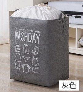 1 DB ruhatároló konténer Összehajtható mosodai akadály piszkos ruhák szennyes kosár Játékok tároló vödör Ruhaszoba szervező