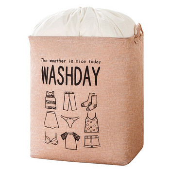 1PCS Контейнер за съхранение на дрехи Сгъваема кошница за пране Мръсни дрехи Кош за пране Кофа за съхранение на играчки Органайзер за стая за дрехи