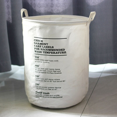 Kanta za pohranu pamuka i lana od nordijske tkanine Stolna košara za pranje prljave odjeće Sklopiva kutija za pohranjivanje sitnih stvari