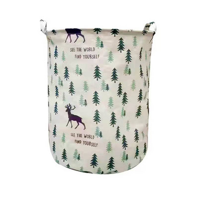 Kanta za pohranu pamuka i lana od nordijske tkanine Stolna košara za pranje prljave odjeće Sklopiva kutija za pohranjivanje sitnih stvari