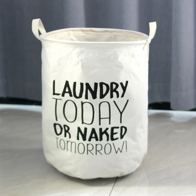 Kanta za pohranu pamuka i lana od nordijske tkanine Stolna košara za pranje prljave odjeće Sklopiva kutija za pohranjivanje sitnih stvari