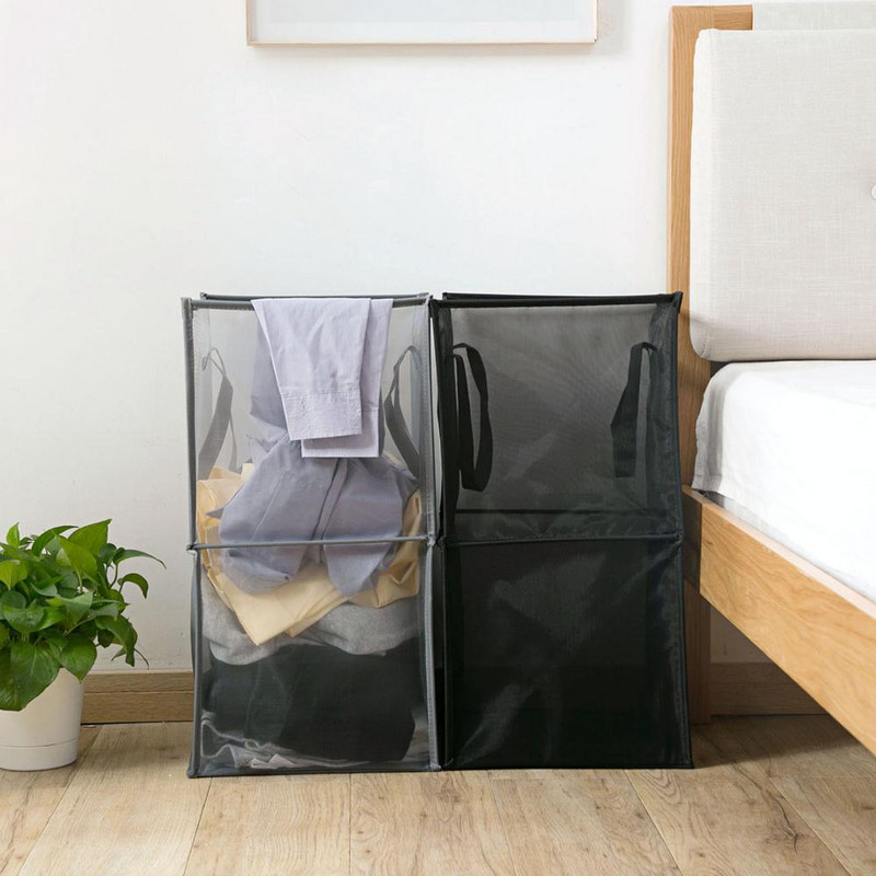 Tinklinis skalbinių krepšelio drabužių laikiklis Sulankstomas skalbinių maišelis skalbinių maišelis Drabužiai Vaikams žaislų laikymo kibirai Įvairūs daiktai