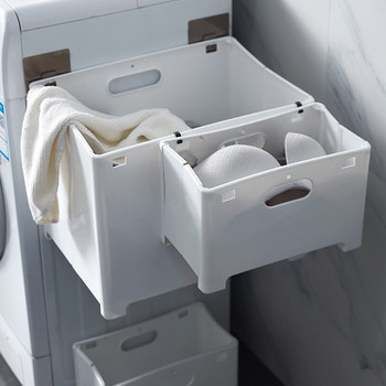 Сгъваема кошница за пране Без удари Бебешка баня Пластмасова домашна кофа Кошче за боклук Преносима кошница за съхранение Организиране