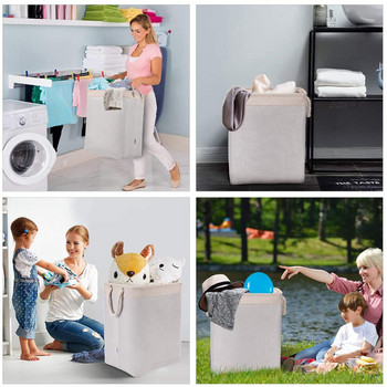 Мръсни дрехи Кош за пране Органайзер за съхранение на детски играчки Сгъваема кутия за съхранение Сгъваема голяма водоустойчива кошница за домашно пране
