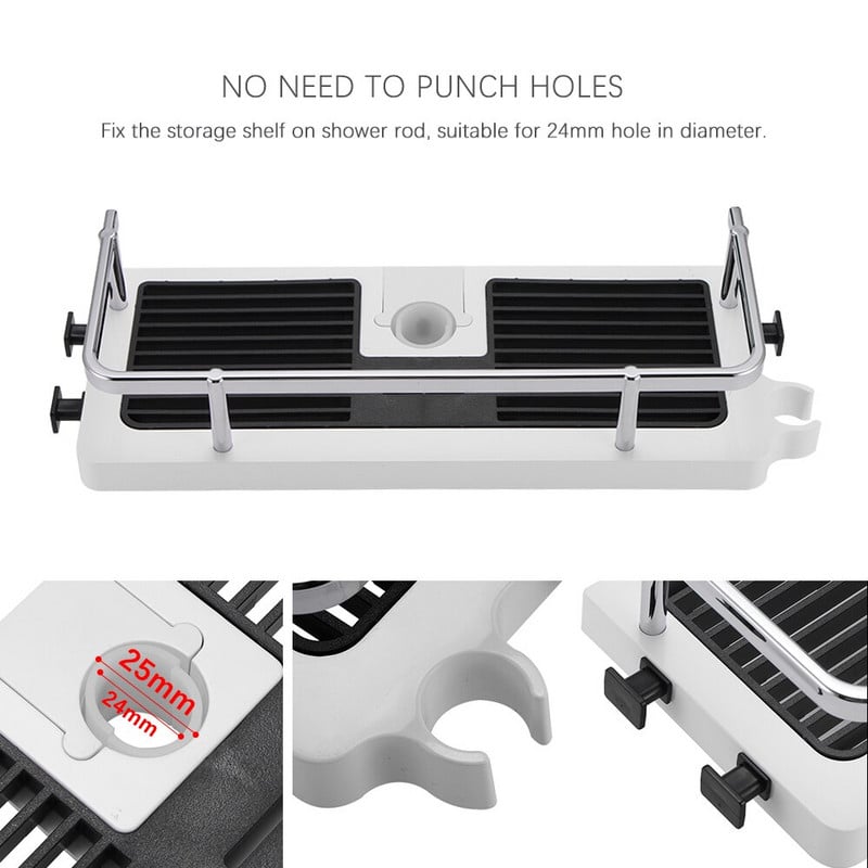 Dušo laikymo laikiklio lentyna.