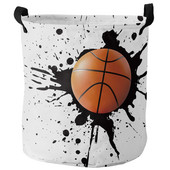 Ink Splash Kosárlabda Sport Piszkos szennyes kosár Összecsukható Vízálló Otthon Szervező Kosár Ruházat Gyermekjátékok Tárolókosár
