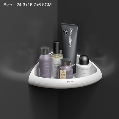 Sarokfürdőszoba rendező polc sampon kozmetikai tároló állvány falra szerelhető konyhai polc háztartási cikkek fürdőszobai kiegészítők