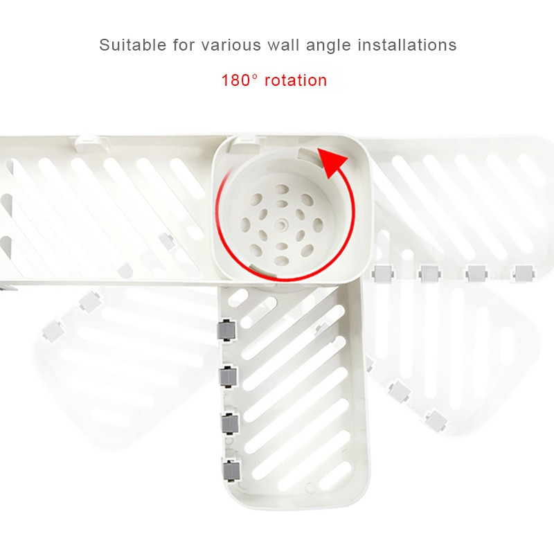 Sarokfürdőszoba rendező polc sampon kozmetikai tároló állvány falra szerelhető konyhai polc háztartási cikkek fürdőszobai kiegészítők