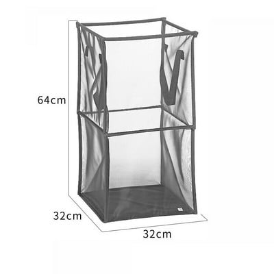 Nešvarių skalbinių rūbų krepšelis Sulankstomas audinys Tinklelis Namų apyvokos drabužių laikymas Didelės talpos Vonios kambario apdaila Sandėliavimo Krepšelis