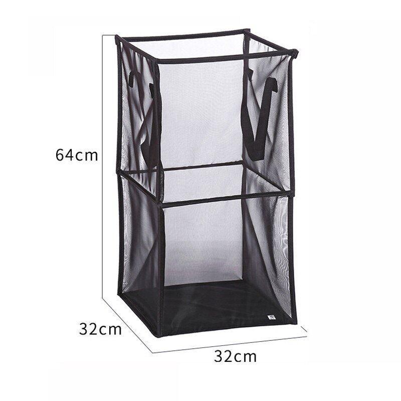 Nešvarių skalbinių rūbų krepšelis Sulankstomas audinys Tinklelis Namų apyvokos drabužių laikymas Didelės talpos Vonios kambario apdaila Sandėliavimo Krepšelis