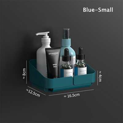 Raft de depozitare Raft Organizator de condimente de perete pentru cosmetice Baie fără găurire Bucătărie Comoditate Accesoriu de duș