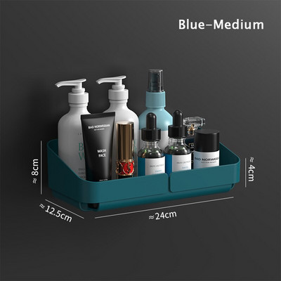 Raft de depozitare Raft Organizator de condimente de perete pentru cosmetice Baie fără găurire Bucătărie Comoditate Accesoriu de duș