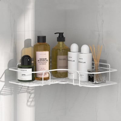 Raft pentru baie Suport de depozitare pentru duș Suport pentru toaletă Suport pentru suport pentru depozitare șampon Accesorii pentru baie Suport organizator pentru bucătărie