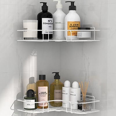 Raft pentru baie Suport de depozitare pentru duș Suport pentru toaletă Suport pentru suport pentru depozitare șampon Accesorii pentru baie Suport organizator pentru bucătărie