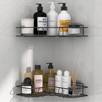 Raft pentru baie Suport de depozitare pentru duș Suport pentru toaletă Suport pentru suport pentru depozitare șampon Accesorii pentru baie Suport organizator pentru bucătărie