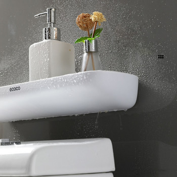 Монтиран на стена рафт за баня тоалетна поставка за съхранение за кухня органайзер за баня домакински аксесоари за баня без бормашина
