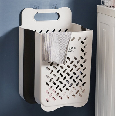 Coș de rufe pliabil, agățat pe perete, haine murdare, coș de depozitare, jucării fără lovituri, organizator de articole diverse, organizator de baie