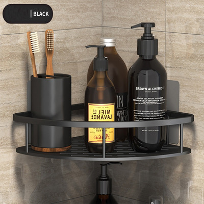 Vannitoa nurgariiul ilma puurimiseta Roostekindel ruum Alumiiniumist dušihoidik Šampoonihoidik Vannitoatarvikud