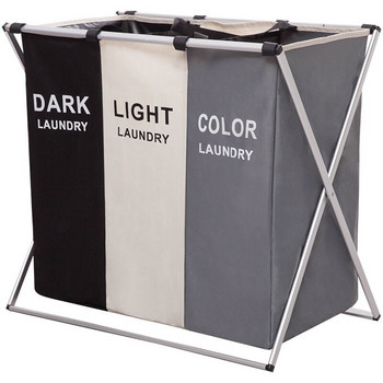 Кошница за мръсни дрехи Органайзер за баня Кутия за съхранение Сгъваема водоустойчива калъфка за пране Бельо Сгъваема поставка за домакинството