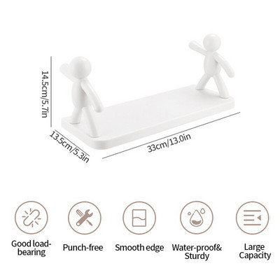 Daugiafunkcinė sieninė lentyna Lipni laikymo lentyna Vonios kambarys Virtuvė Sieninis laikiklis Plaukiojančios lentynos sienoms