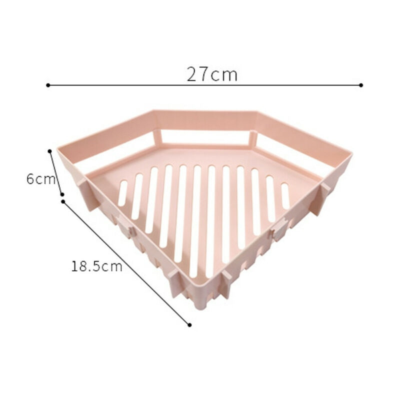 Perete cu aspirație Raft triunghiular pentru duș Raft pentru colț pentru baie Suport pentru depozitare Rafturi organizatoare 1buc