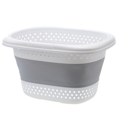 Coș de rufe pliabil nordic din plastic Mâner pentru baie pentru agățat pe perete Coș de depozitare Găleată mare de depozitare Cutie de depozitare pentru organizator murdar