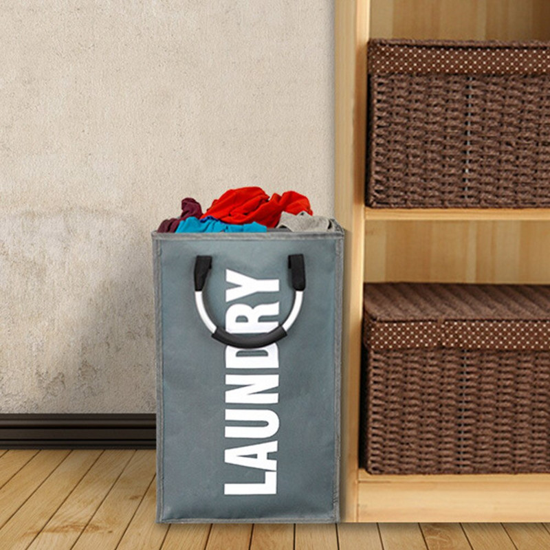 Kollégiumi szoba hálószoba Modern összecsukható fogantyúval Hordozható ruhák kosár Mosoda akadályozza Önálló Otthon Oxford Ruharendező