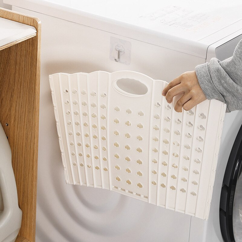 Coș de rufe pliabil Coș de rufe montat pe perete Haine murdare pentru baie Coș de depozitare din plastic Coș pentru rufe murdare