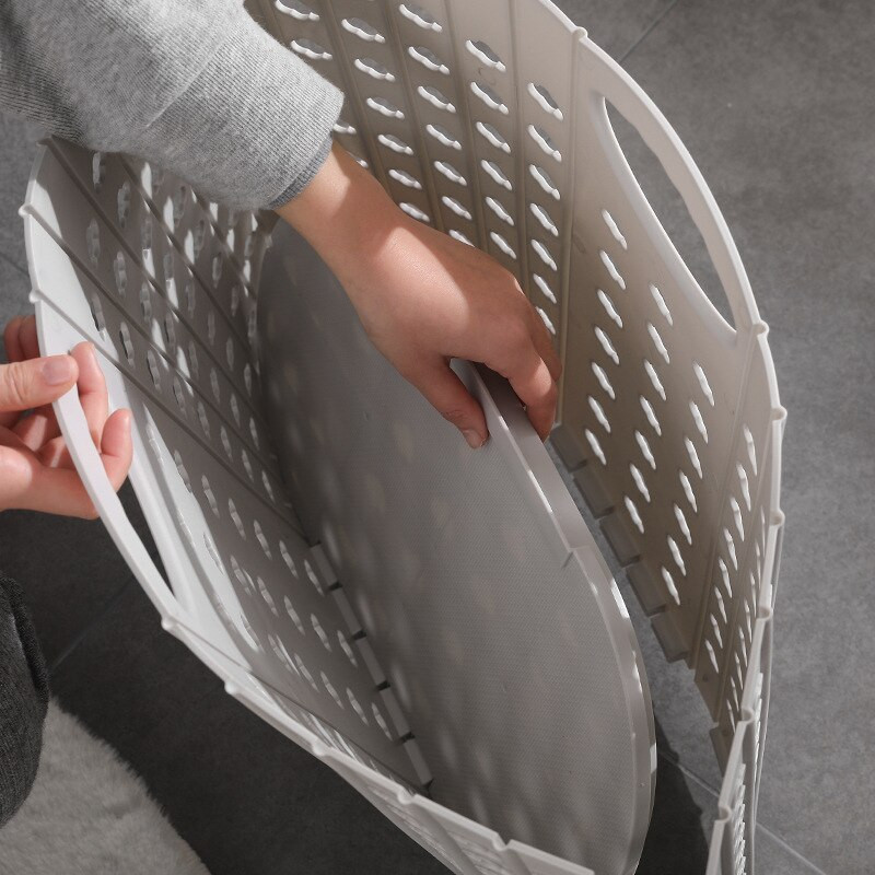 Coș de rufe pliabil Coș de rufe montat pe perete Haine murdare pentru baie Coș de depozitare din plastic Coș pentru rufe murdare