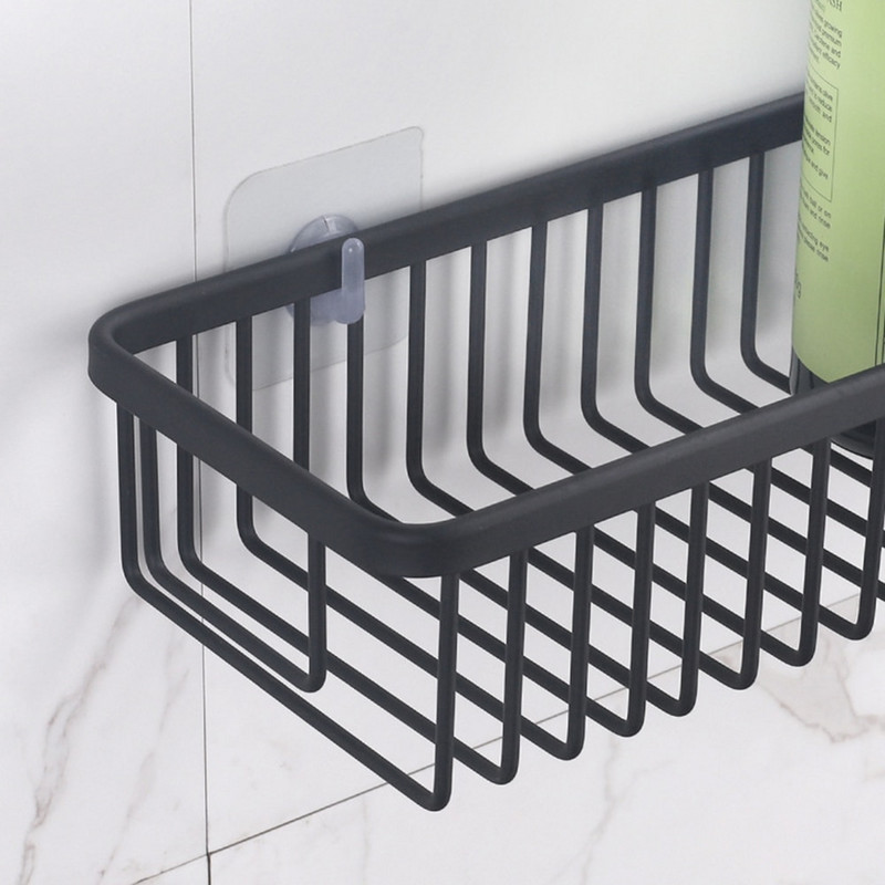 Fürdőszoba polc falra szerelhető sampon állvány lefolyó polc smink szervező polc vízálló WC tároló állvány fürdőszobai kiegészítők