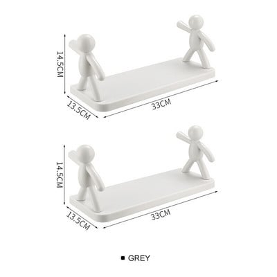 Zidna plastična kupaonska polica Kuhinjski organizator za toalet Kozmetika za pohranu losiona Kupaonski organizator Stalak za kućanske aparate