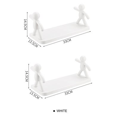 Zidna plastična kupaonska polica Kuhinjski organizator za toalet Kozmetika za pohranu losiona Kupaonski organizator Stalak za kućanske aparate