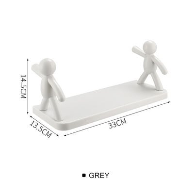 Zidna plastična kupaonska polica Kuhinjski organizator za toalet Kozmetika za pohranu losiona Kupaonski organizator Stalak za kućanske aparate