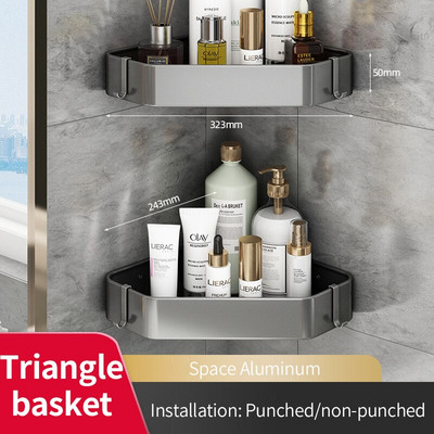 Suport de depozitare pentru baie Suport de depozitare reglabil multifuncțional montat pe perete Suport rezistent la apă Toaletă Baie